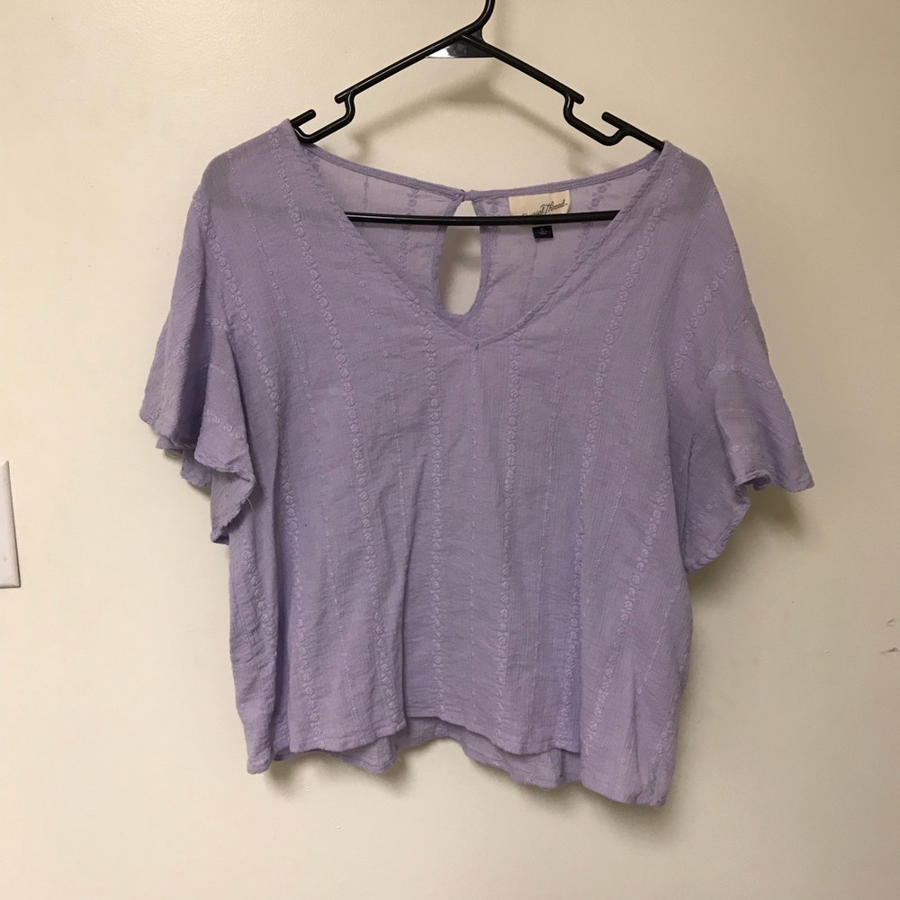 Universal Thread Ruffle Sleeve Top - Picture 3 of 3
